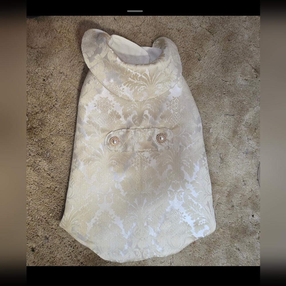Cream Handmade Dog Jacket